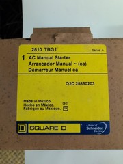 Square D 2510TBG1 AC Manual Starter 1HP 115V 2HP 230V 2 Pole 1 Phase NEMA 1