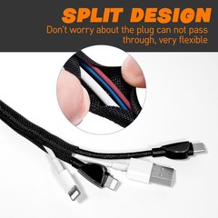 Braided Split Sleeving Wire Loom Tubing Cable insulated Sleeve Cord Protector