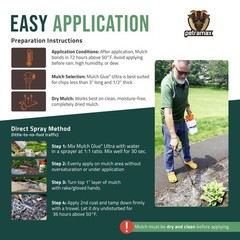 Lockscape Sticky Mulch Glue for Landscaping 1 Gallon – Lasts Up to 2 Years,