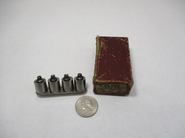 STARRETT # 494 Locating BUTTONS Button Set (4) .500″ Diameter 494C 494-C Pins LN