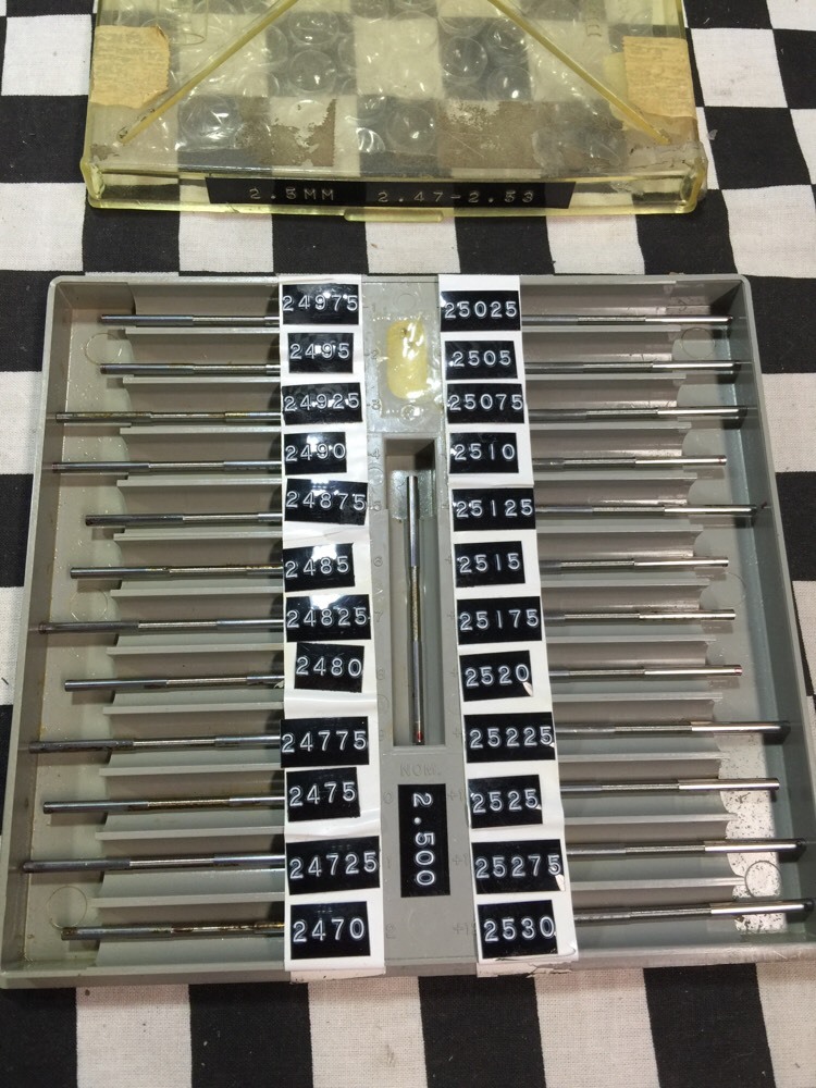 Deltronic Half-thou-Set Tenth Plug Gauge 2.47mm To 2.53mm, SHIPSAMEDAY#A16