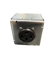 Hubbell 9450a rececptacle with indoor gang box kit