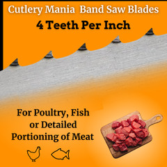 Band Saw Blade Bone-In 65” 4tpi X 5/8 X .022 (4-Pack)