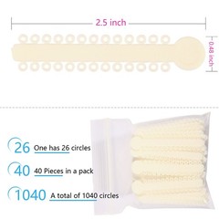 1 Bag Dental Orthodontic Ligature Ties Elastic Rubber Bands 45 Colors 1040 Pcs