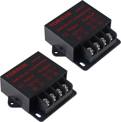 2-Pack 12V to 5V Converter, DC 12V 24V to 5V 10A Step down Converter Adapter DC
