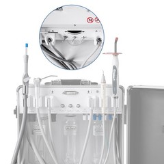 FDA Portable Dental Mobile Delivery Unit With Air Compressor Strong Suction 4H