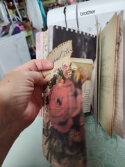 Handcrafted Pink & Green Floral Journal, Planner, Notebook, Album