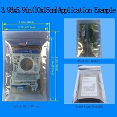 30Pcs Mixed Sizes Anti Static Bags ESD Resealable Bag 3.5 Hard Drive SSD GPU