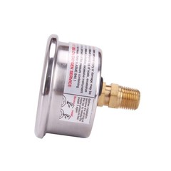1.5″ Dial Size, 304 Stainless Steel case, Liquid Filled Fuel Pressure Gauge, …