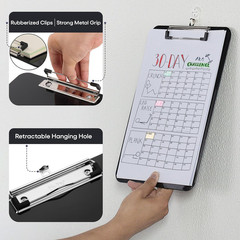 Mr. Pen- Plastic Clipboard, Black, Clip Board, Teacher 1 Pack, Black