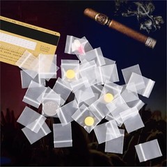 100pcs Mini Clear Resealable Plastic Jewelry Bags Small Ziploc Zip Bag