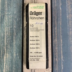 Drager CH 22901 Acetone Short-Term Detector Tubes 100/B (8 Tubes) Open Box
