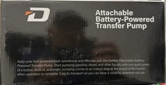 Deway Automatic Battery Powered, Fuel Transfer Pump with Auto-Stop New Dented