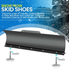 (2-Pack) Snow Plow Skid Shoes – Replaces Part ATV UTV Polaris K-Plow Nos 2205…