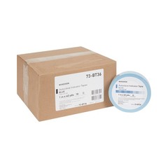 McKesson Steam Indicator Tape 1 Inch X 60 Yard Blue 73-BT36 18 Ct
