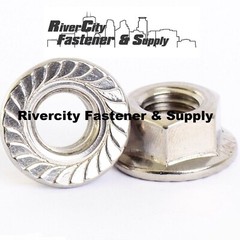 3/8-24 Stainless Hex Serrated Flange Nuts 3/8×24 Nuts 3/8 x 24 Flare Lock Nut