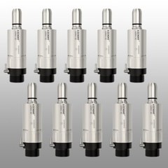 AZDENT Dental 1:1 Direct Drive Low Speed Air Motor Turbine Handpiece 2 Holes