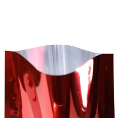 200 pcs Flat Glossy Red Foil Open Top Mylar Bags Pouches Variety Sample Sizes