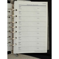 Franklin Covey Leather Planner Binder 7 Ring Retractable Handles Black 8 x 10