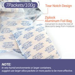 0.5g-500g Gram Silica Gel Desiccant Packets Moisture Absorber Packs Reusable Lot