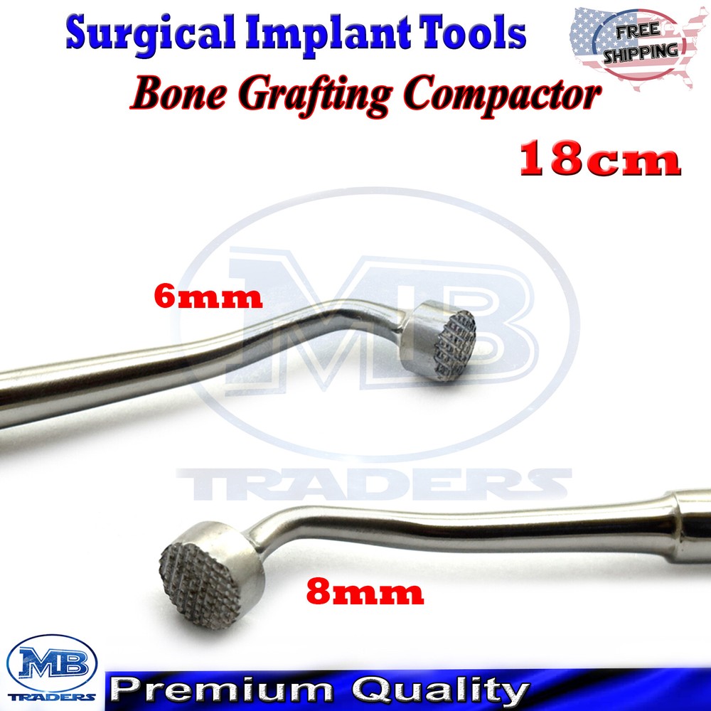 Orthodpedic Surgery Implant Bone Compactor Grafting Surgical Serrated Tip Dental