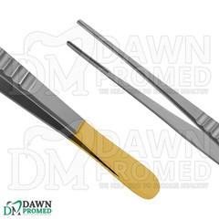 Debakey Artery Tissue Forceps 1×2 Teeth 8″ Gold Handle ENT Surgical Instruments
