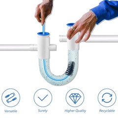 4 PCS Condensate Flexible Drain Brush, 15.7 in Nylon and PVC Drain Line Clean…