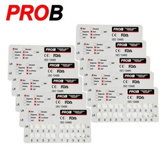 PROB Dental Orthodontic Ceramic Brackets clear Braces Roth/MBT 022 Hooks 3-4-5