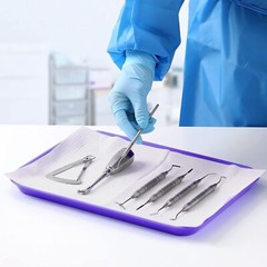 JMU Dental Autoclavable Instrument Trays Bulk Procedure Tray Flat Tray Size B