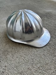 Vintage Fibre-Metal Superlite Aluminum Hard Hat. Made in USA!