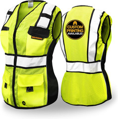 – Charlotte, NC – Roadboss Economy & Premium Safety Vest for Women [SNUG-FIT] Cl