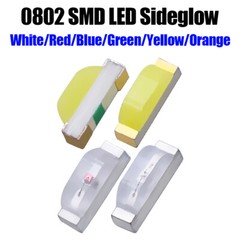 20pcs 0802 SMD LED Side Light Emitting Diode Green White Red Blue Yellow Orange