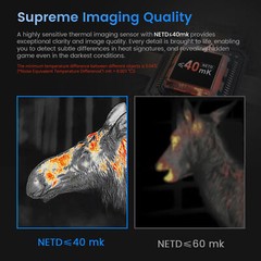 384 x 288 Thermal Imager Hunting Imaging Monocular Night Vision Riflescope w/LRF