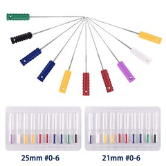 10Pc/Pack Dental Clinic High Quality Barbed Broaches Endodontic Steel Nerve 21mm