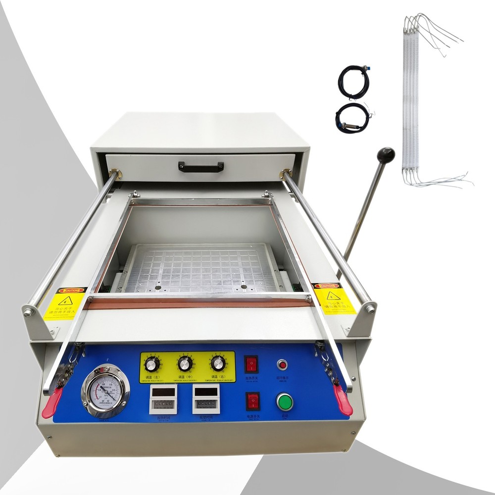 220V 1PH 3.6KW Small Bench Blister Molding Machine 15.7″*15.7″*5.9″ 20m³/h Pump