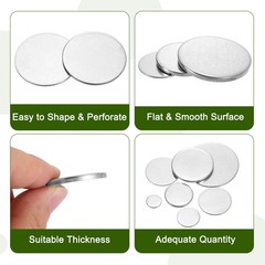 10Pcs Stainless Steel Disc 1 1/4″ Dia 0.12″(3mm) Thick Round Circle Plate