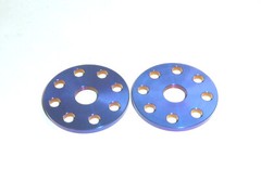 Titanium M6 FLAT DRILLED WASHER BURNT BLUE CAR BIKE KART BOAT SKI NO RUST 23 DIA