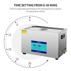 AIPOI 30L Ultrasonic Cleaner Cleaning Equipment Liter Industry Heated W/ Timer