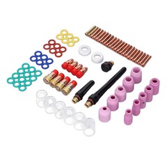 81Pcs Set TIG Welding Torch Kit Gas Lens Type 10 Glass Cup Accessories Tools♡