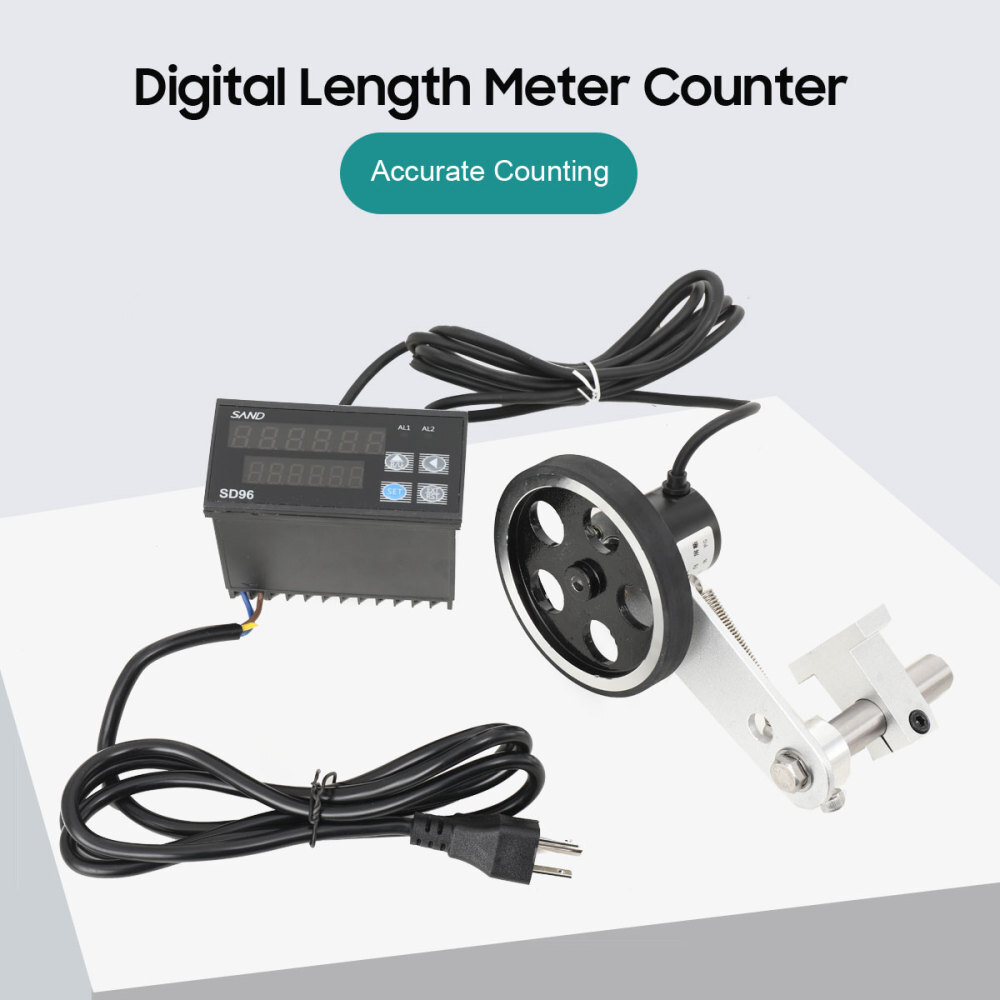 Digital Length Meter Counter Mechanical Length Counter Single Measure 0-999999m