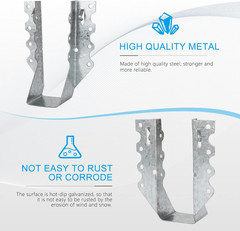 Lukloy 10 Pack 2X6 Joist Hanger 20 Gauge Galvanizing Face Mount Joist Hangers fo