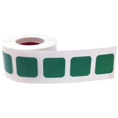 Square Shaped Stickers | 0.75″ Inch Wide | 500 Pack | Pick One Color