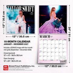 Taylor Swift OFFICIAL | 2027 12×24″ (Hanging) Monthly Square Wall Calendar