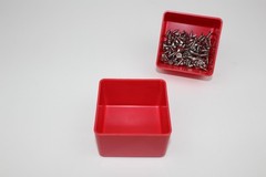 64 3″x3″x2″ Red Plastic Boxes for Vertical Lift Storage System Bins Trays Cups