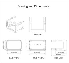 6U Wall Mount Open Frame Rack-19 Inch Server Equipment Rack- Adjustable Depth…
