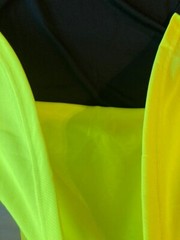 New Radians Size 4XL High Vis Yellow/Gray Black Mesh Short Sleeve Shirt NWT