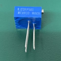 BOURNS RJ22FP501 1/2 Inch Square Trimpot 500 Ohm 10% 0.5 W 100 ppm/°C