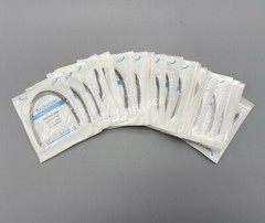 Dental Orthodontic Arch Wire Stainless Steel Round Rectangular Ovoid / Natural