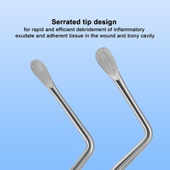 Dental Spoon Excavator Restorative Alveolar Socket Curette Double Ended