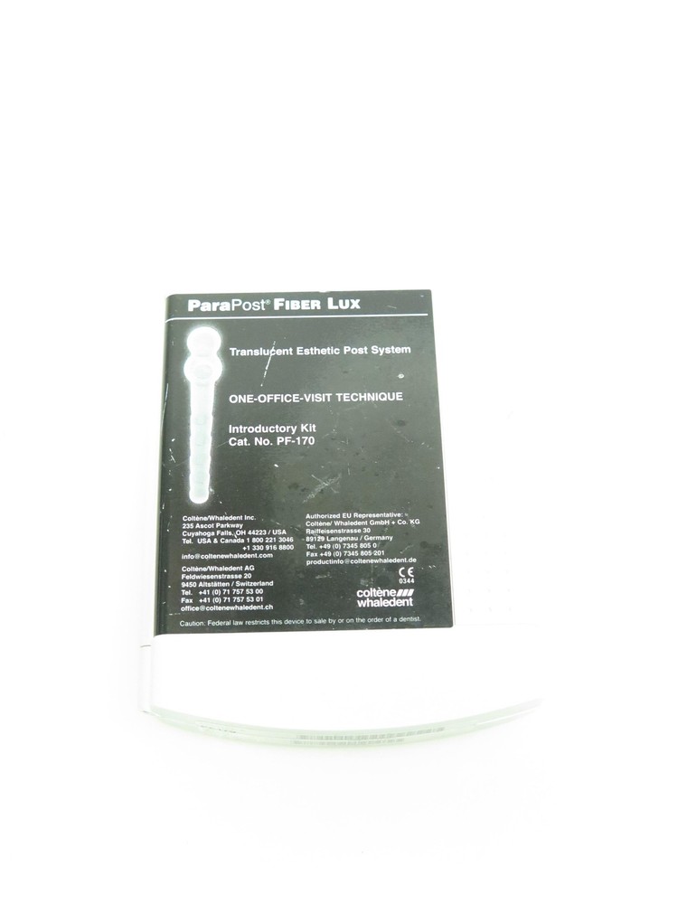Coltene Whaledent PF170 ParaPost Fiber Lux Tanslucent Fiber System Kit – Parts